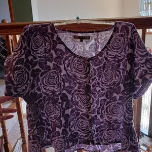 Floral Purple Women's Top